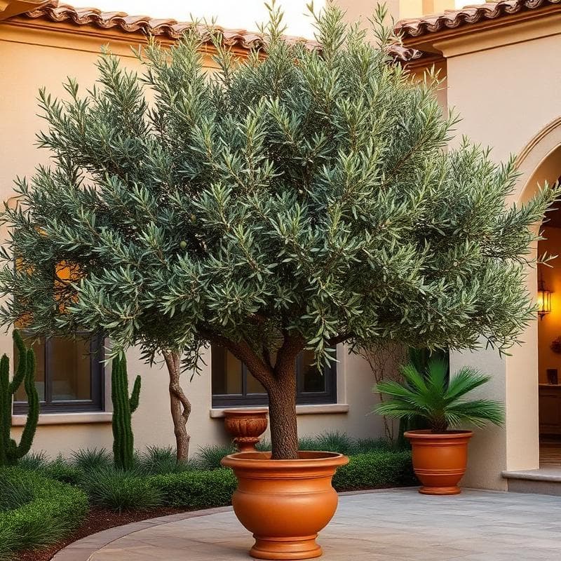 Custom olive tree installation