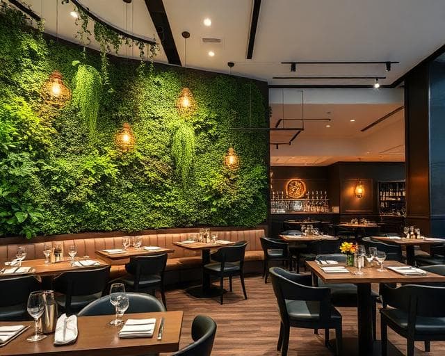 Restaurant with botanical atmosphere